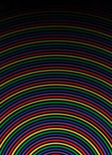Energetic background with flowing, colorful lines that intertwine to create a mesmerizing, hypnotic effect, enhancing the visibility of the strain name
