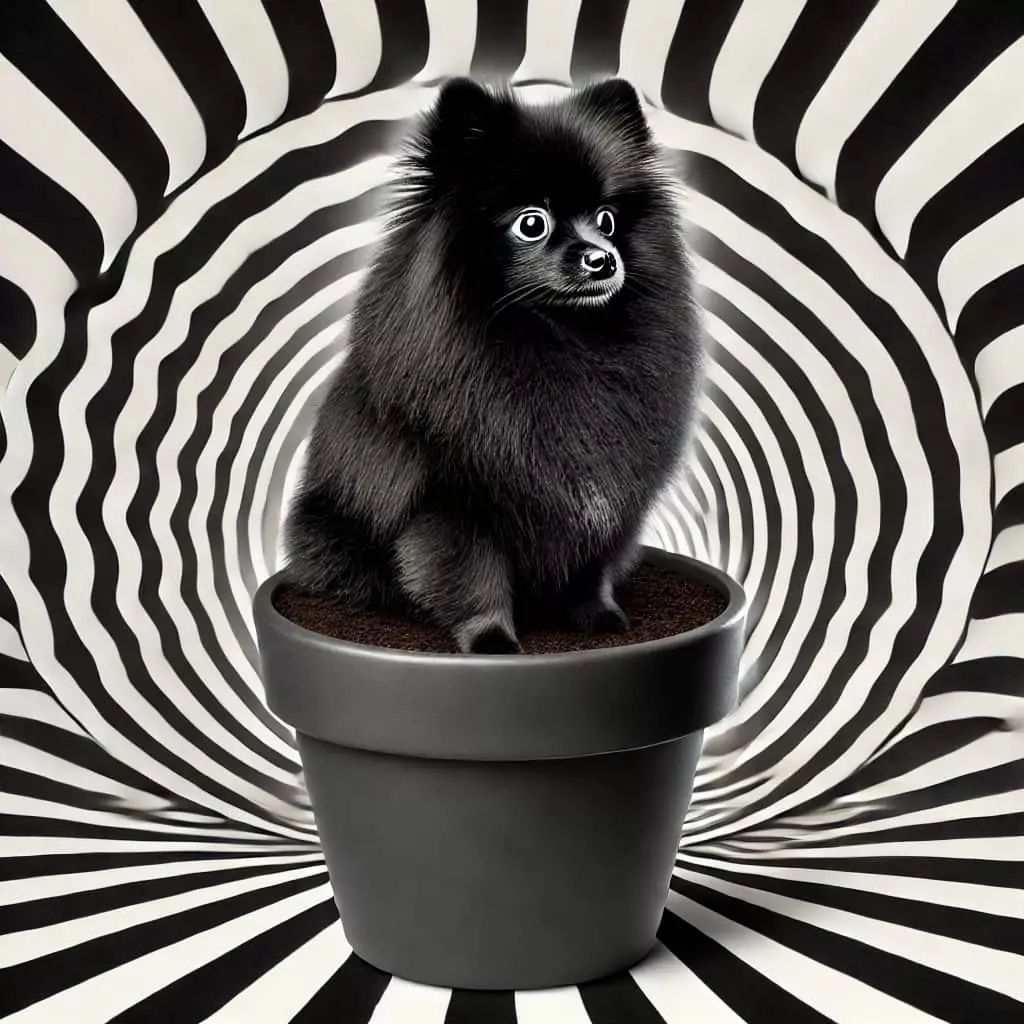 Foto: Eine gesunde Cannabispflanze wird in einen neuen Topf umgepflanzt, vor einem dezent hypnotischen Hintergrund. Mit „Hypno Seeds“-Logo und dem Artikeltitel „Kunst des Umtopfens von Cannabis meistern: Umfassender Leitfaden“.